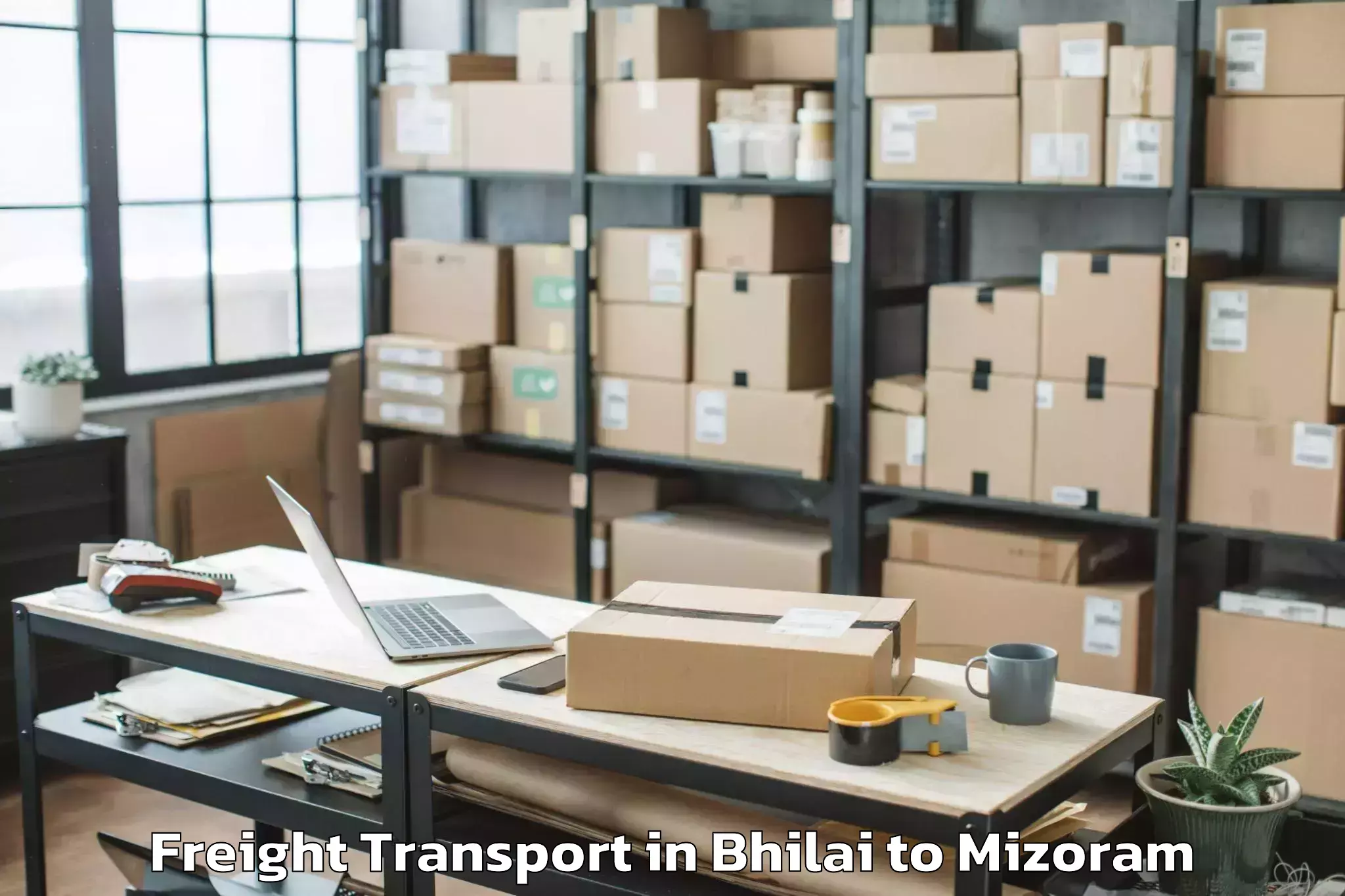 Trusted Bhilai to Tlangnuam Part Freight Transport